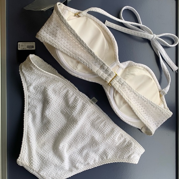 NWT Victoria’s Secret 36C Crochet Bandeau Swim Set - Picture 2 of 7